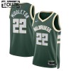 Barn Milwaukee Bucks Tröja Khris Middleton 22 Nike 2022-23 Icon Edition Grön Swingman